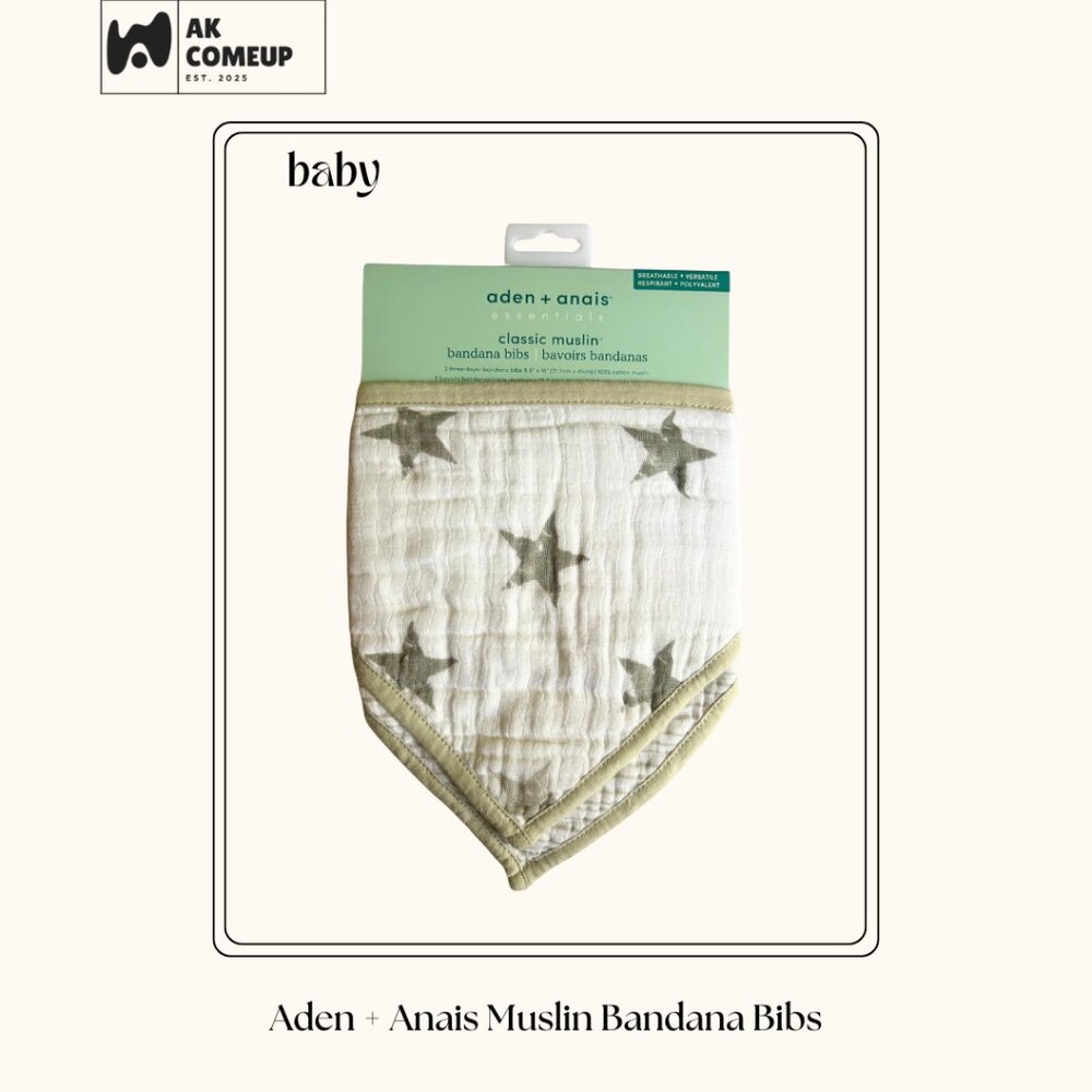 Aden + Anais Muslin Bandana Bibs 2 pack